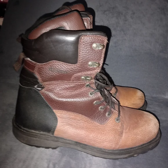 Brown & Black Leather Boots - Picture 2 of 7